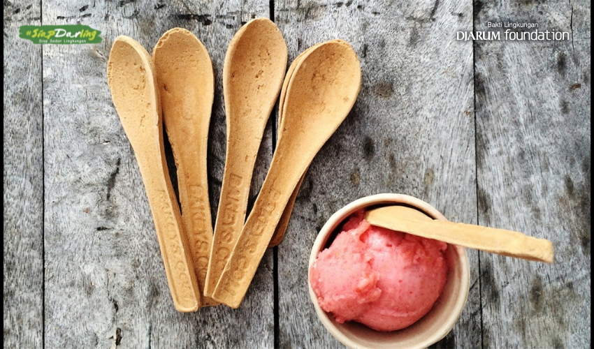 Sendok Bisa Dimakan, Pengganti Sendok Plastik